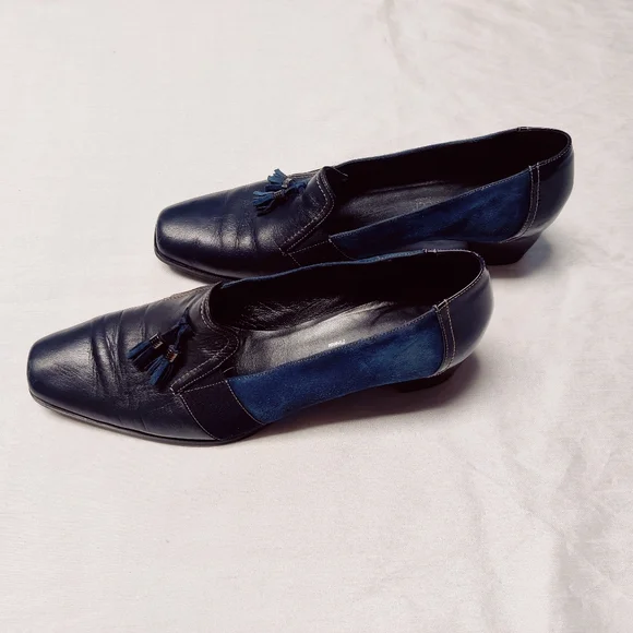 ROBERTO CAPUCCI Blue Heels Size 10 Made in Italy - Picture 4 of 17
